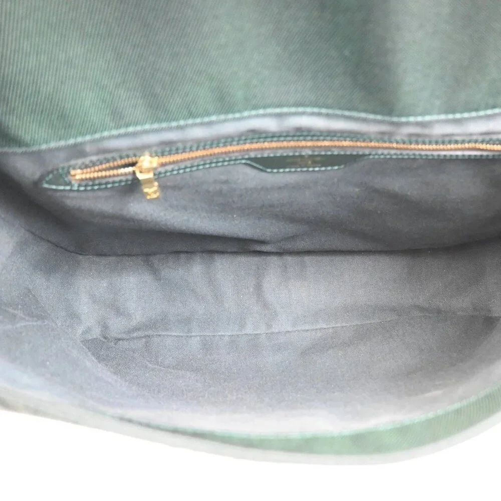 LOUIS VUITTON Delsou Shoulder Bag Taiga Leather Epicea Green GHW M30164 37ZA127 - Picture 8 of 16